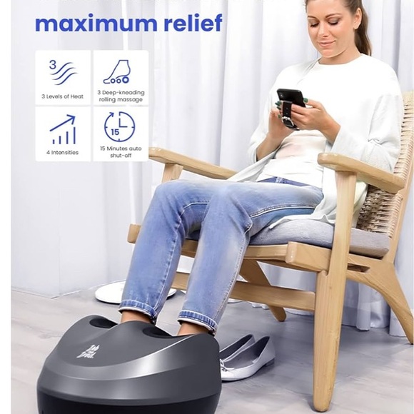 EUC-Bob and Brad Foot Massager Machine with Heat and Remote - Picture 3 of 8